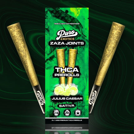 PURO ZAZA THC-A JOINTS 2 X 1.25G PRE-ROLLS