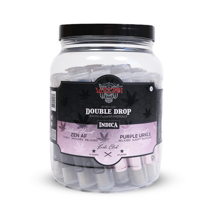 WAZABI EXOTICS DOUBLE DROP THC-A PRE-ROLLS 1.5G EACH (30CT JAR)