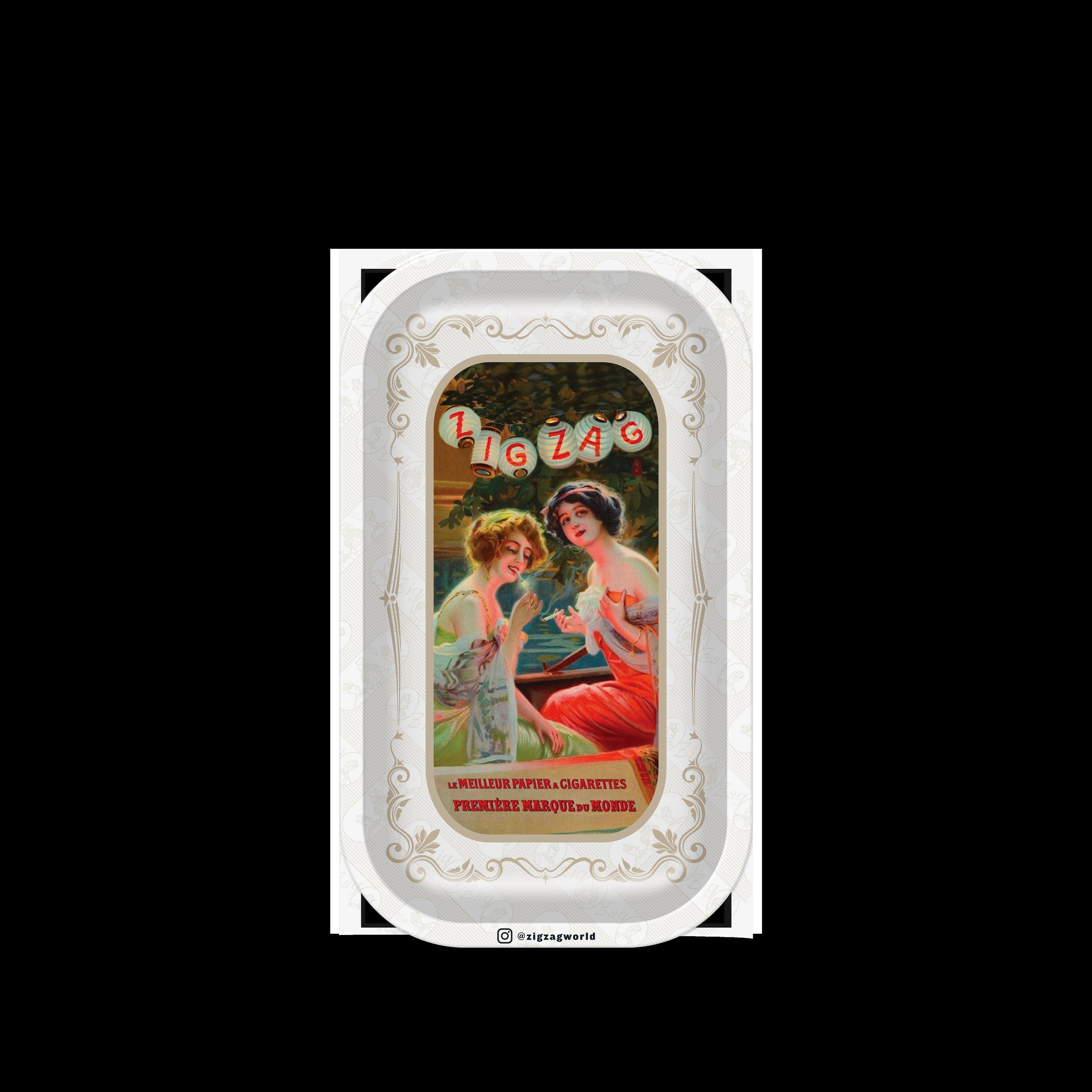 ZIG-ZAG CLASSIC ROLLING TRAY VINTAGE LANTERNS 784762991096