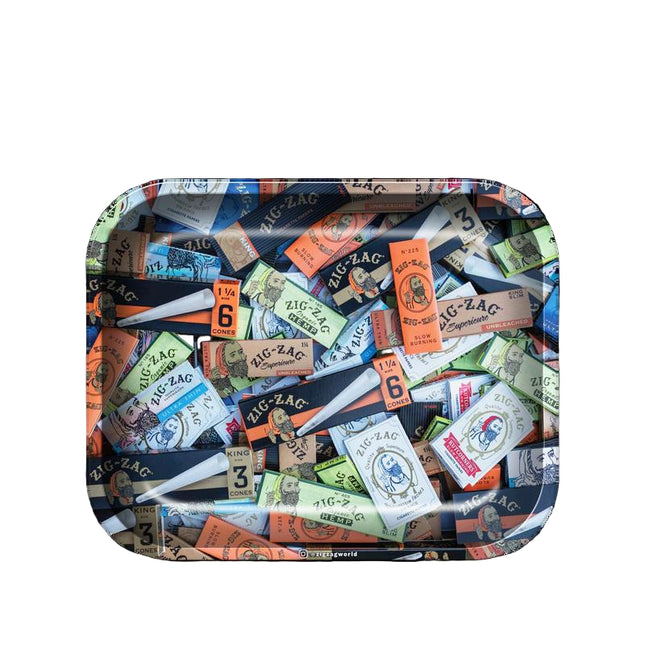 ZIG-ZAG LARGE PAPER MIX ROLLING TRAY Default Title 784762991287