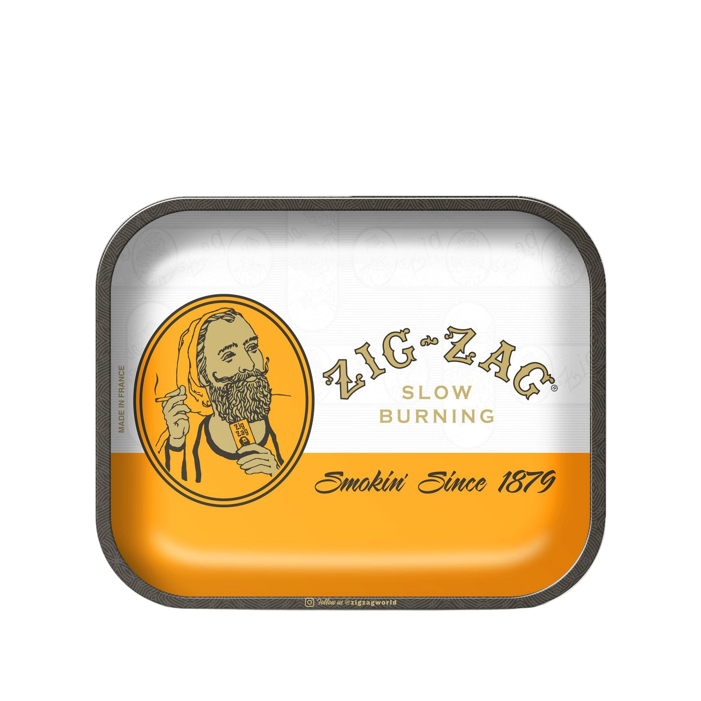 ZIG-ZAG LARGE ROLLING TRAY LARGE ORANGE ROLLING TRAY 784762991195