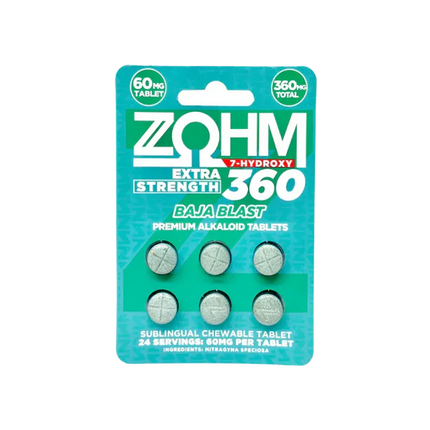 ZOHM EXTRA STRENGTH 60MG 7-HYDROXY (6CT PACK)