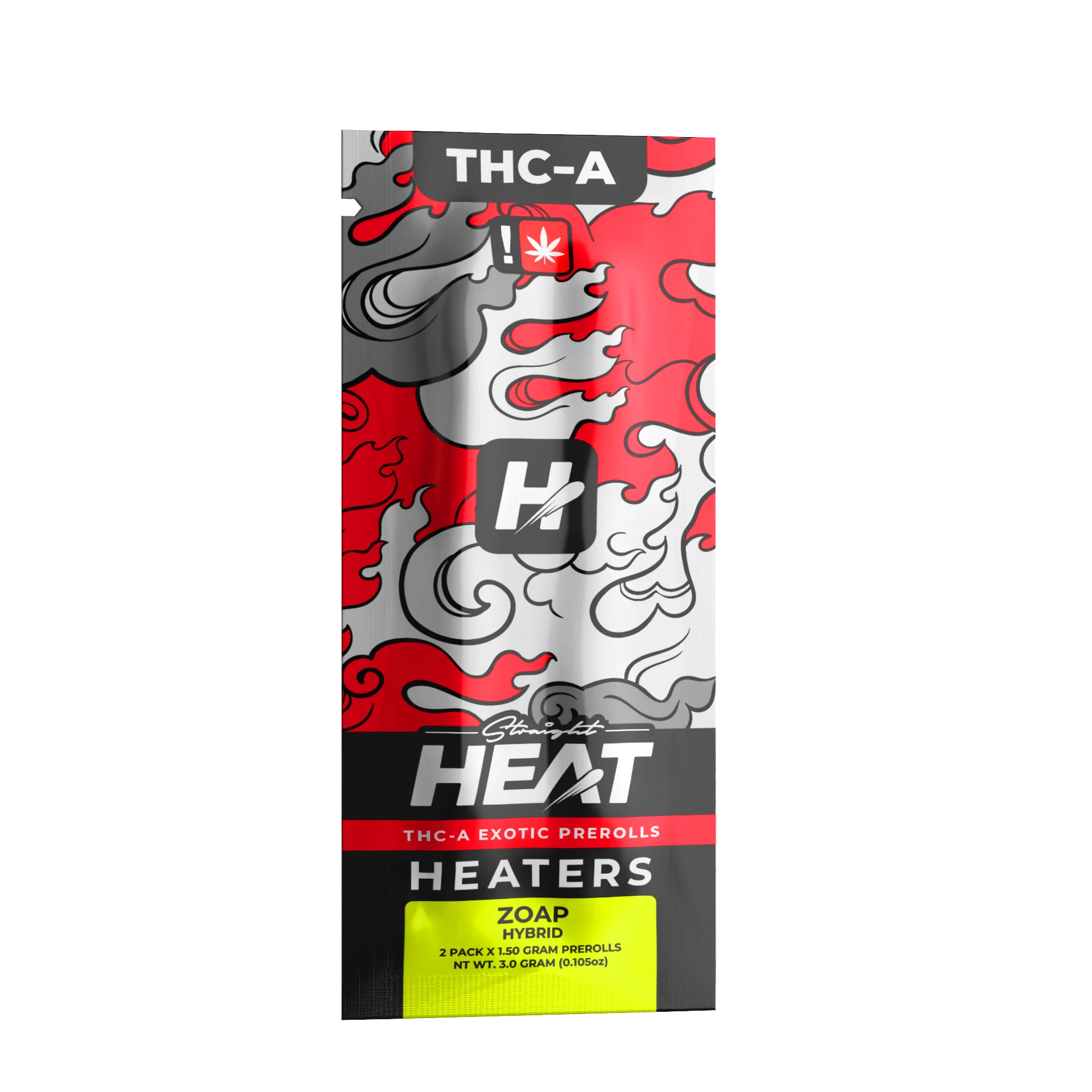 STRAIGHT HEAT EXOTIC THC-A PRE-ROLLS 1.5G EACH (2CT PACK)