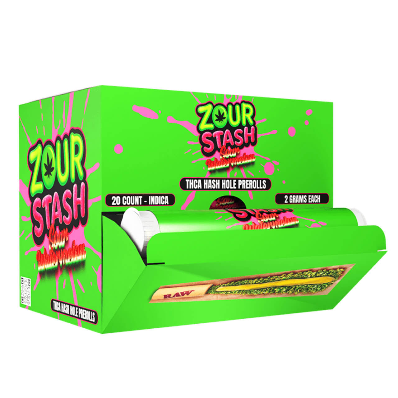 ZOUR STASH THCA 2G HASH HOLE PRE-ROLLS (20CT DISPLAY)