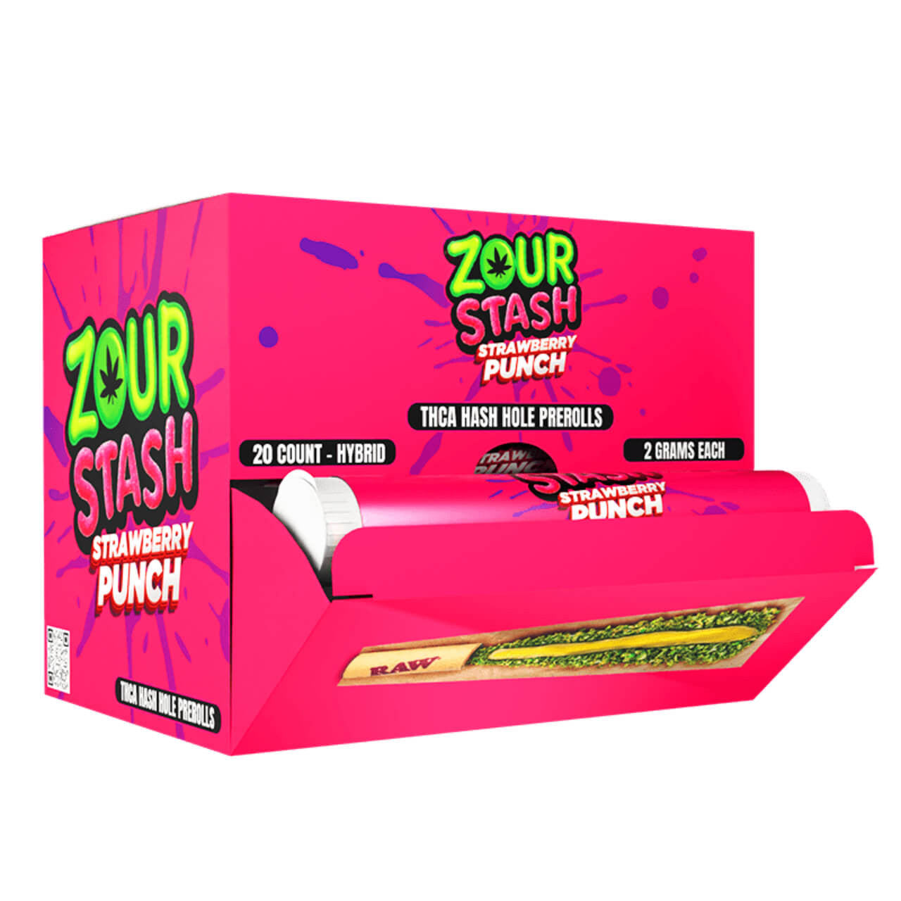 ZOUR STASH THCA 2G HASH HOLE PRE-ROLLS (20CT DISPLAY)