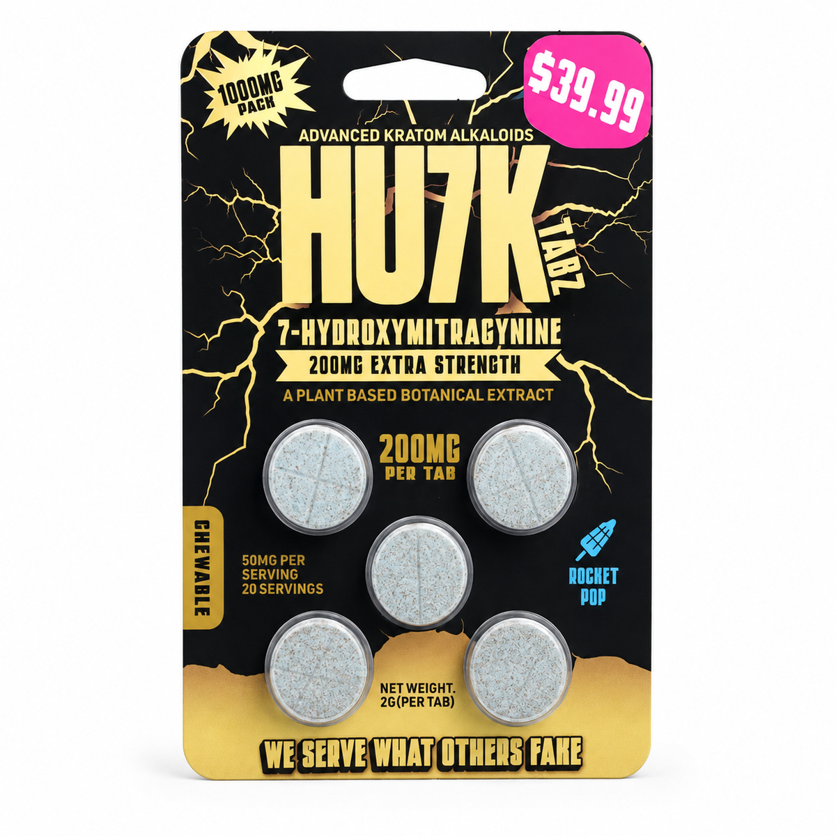 HU7K 7HYDROXY 200MG PER TAB 39.99 PRE PRICE (5CT PER PACK) (10 PACK PER BOX)