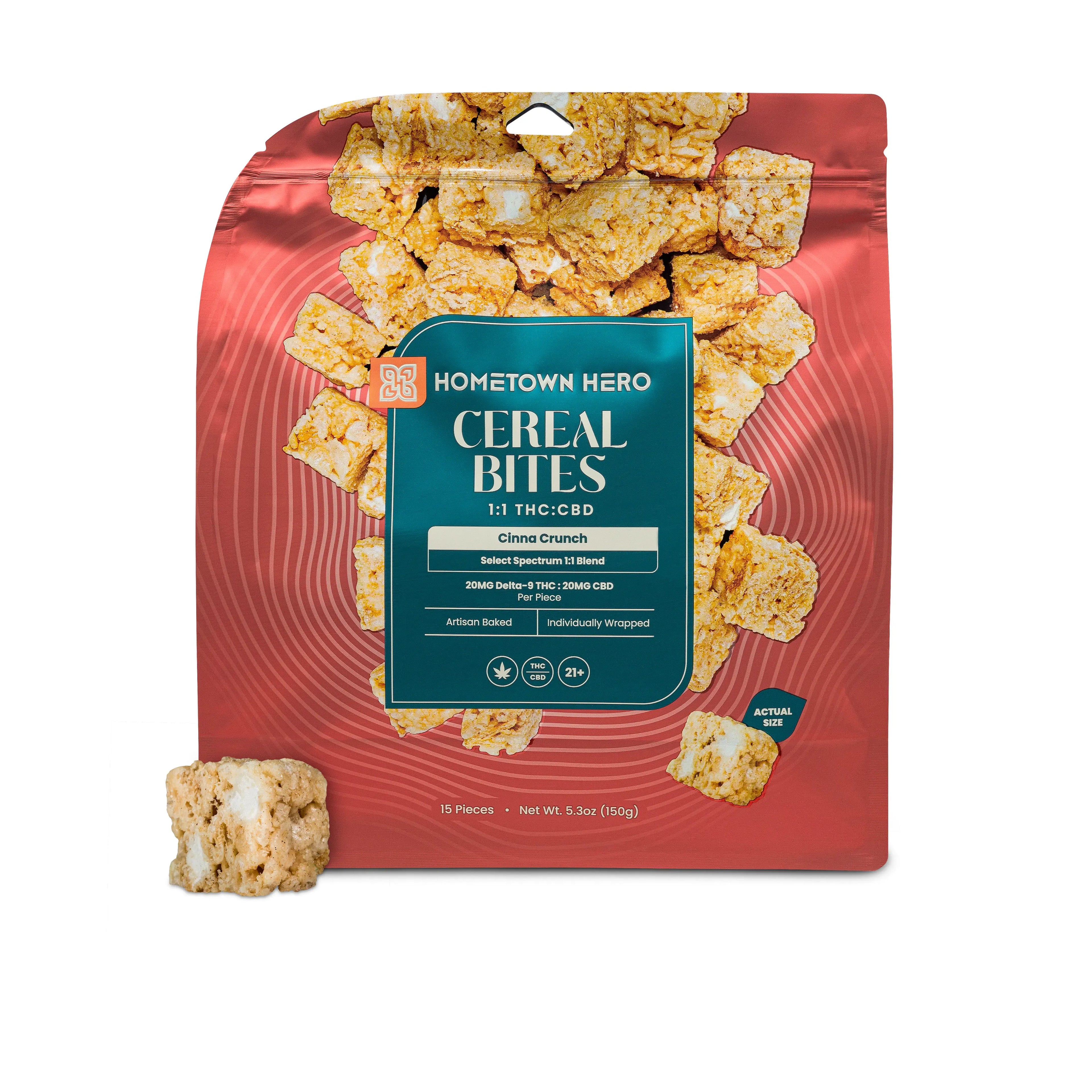 HOMETOWN HERO 20MG D9 CEREAL BITES (15CT/PACK)