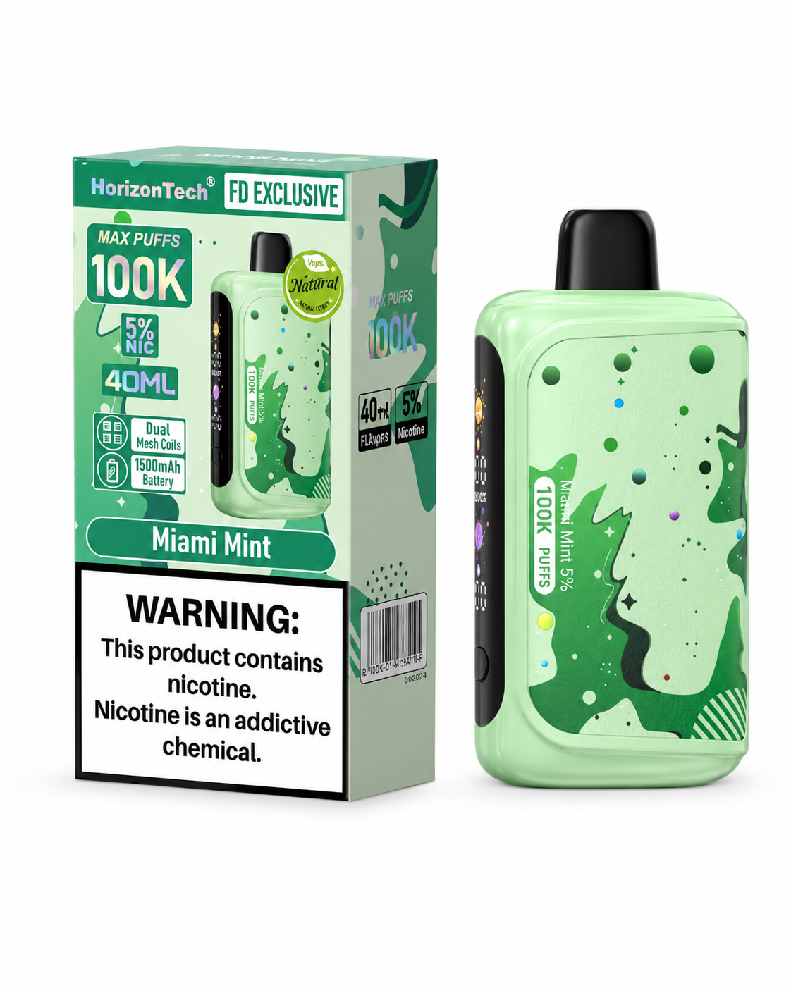 HORIZONTECH 100K PUFFS 5% DISPOSABLE (5CT DISPLAY)