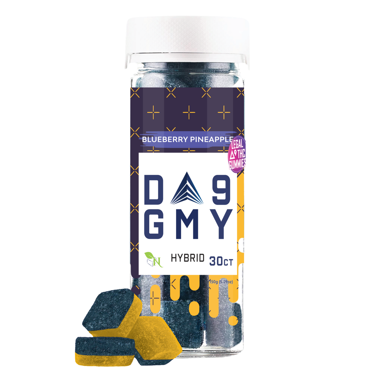 AGFN D9 GMY 810MG FULL SPECTRUM DELTA-9 THC HYBRID GUMMIES - 30CT JAR