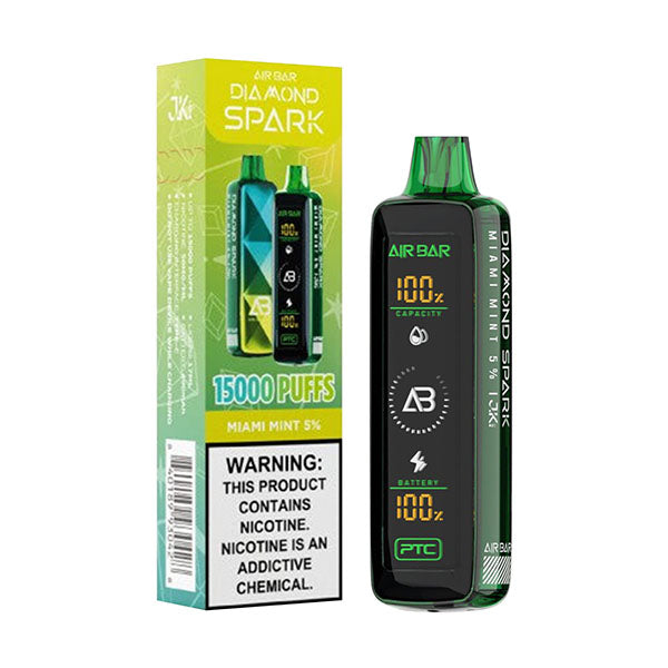 AIRBAR DIAMOND SPARK 15000 PUFFS 5% DISPOSABLE