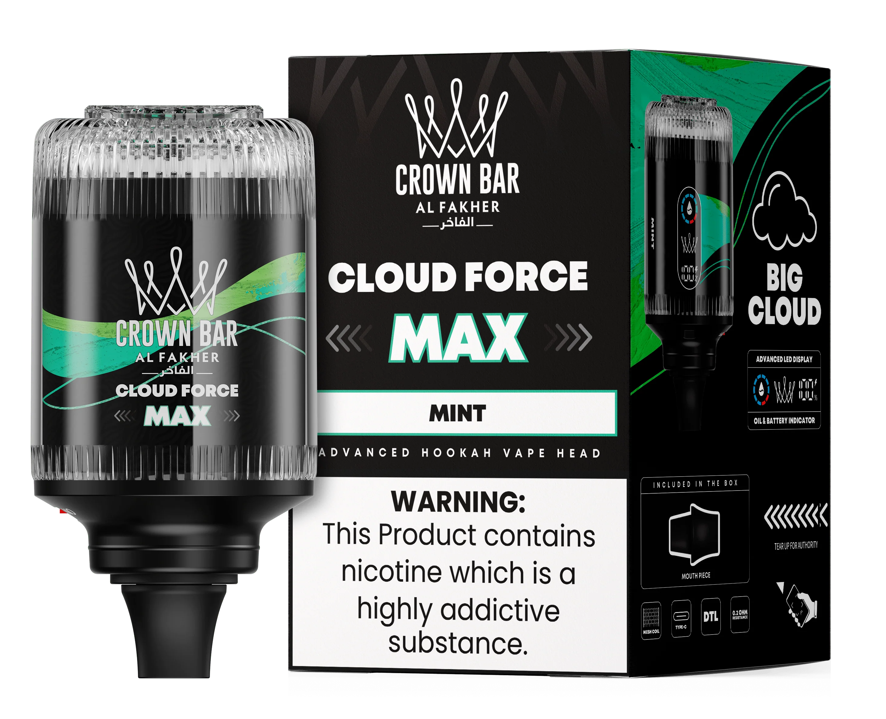 AL FAKHER CROWN BAR HOOKAH HEAD 50K PUFFS Rising Wholesale Inc. AL FAKHER CROWN BAR HOOKAH HEAD 50K PUFFS Rising Wholesale Inc.