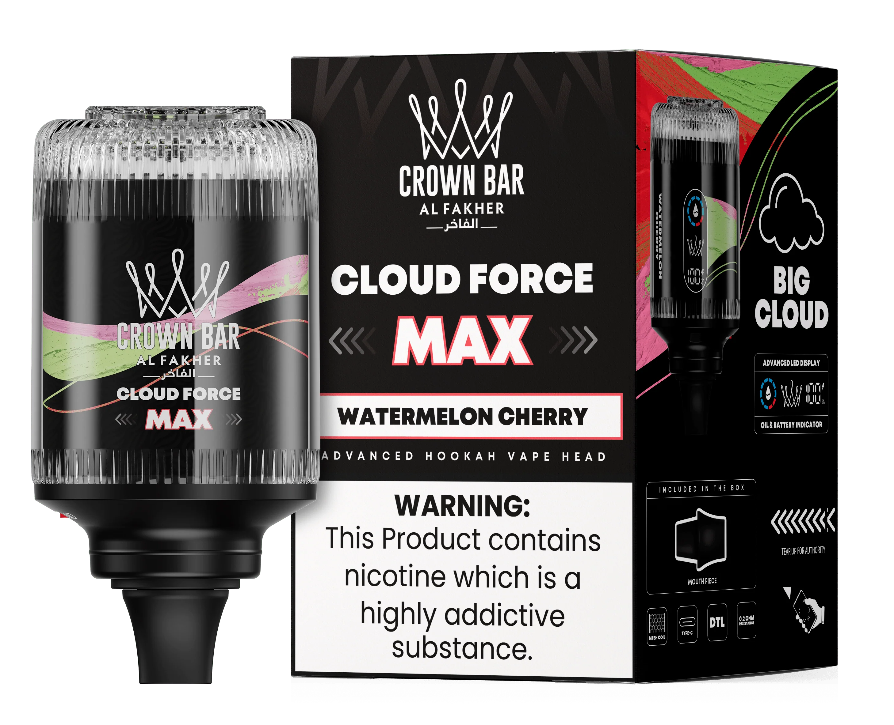 AL FAKHER CROWN BAR HOOKAH HEAD 50K PUFFS Rising Wholesale Inc. AL FAKHER CROWN BAR HOOKAH HEAD 50K PUFFS Rising Wholesale Inc.