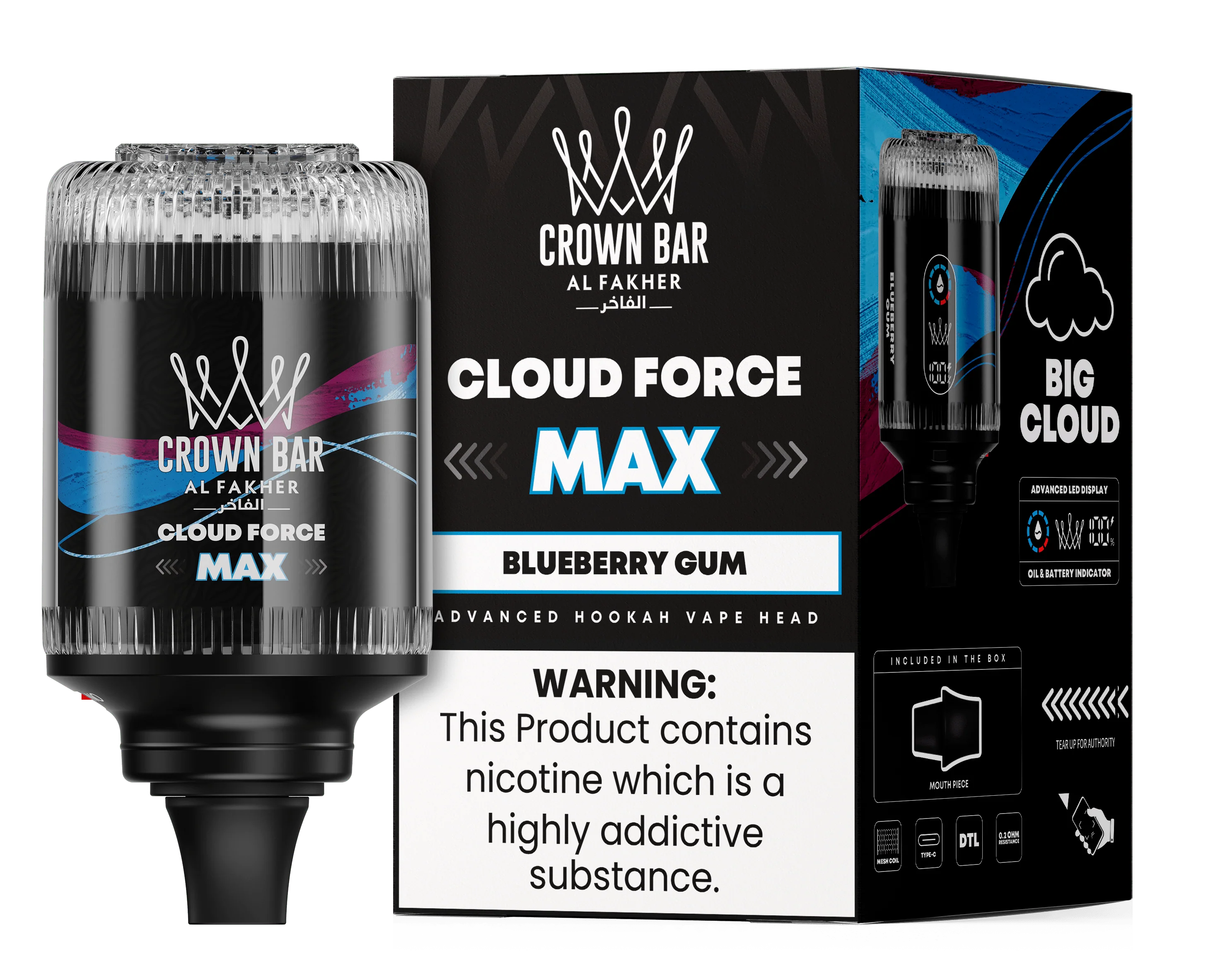 AL FAKHER CROWN BAR HOOKAH HEAD 50K PUFFS Rising Wholesale Inc. AL FAKHER CROWN BAR HOOKAH HEAD 50K PUFFS Rising Wholesale Inc.