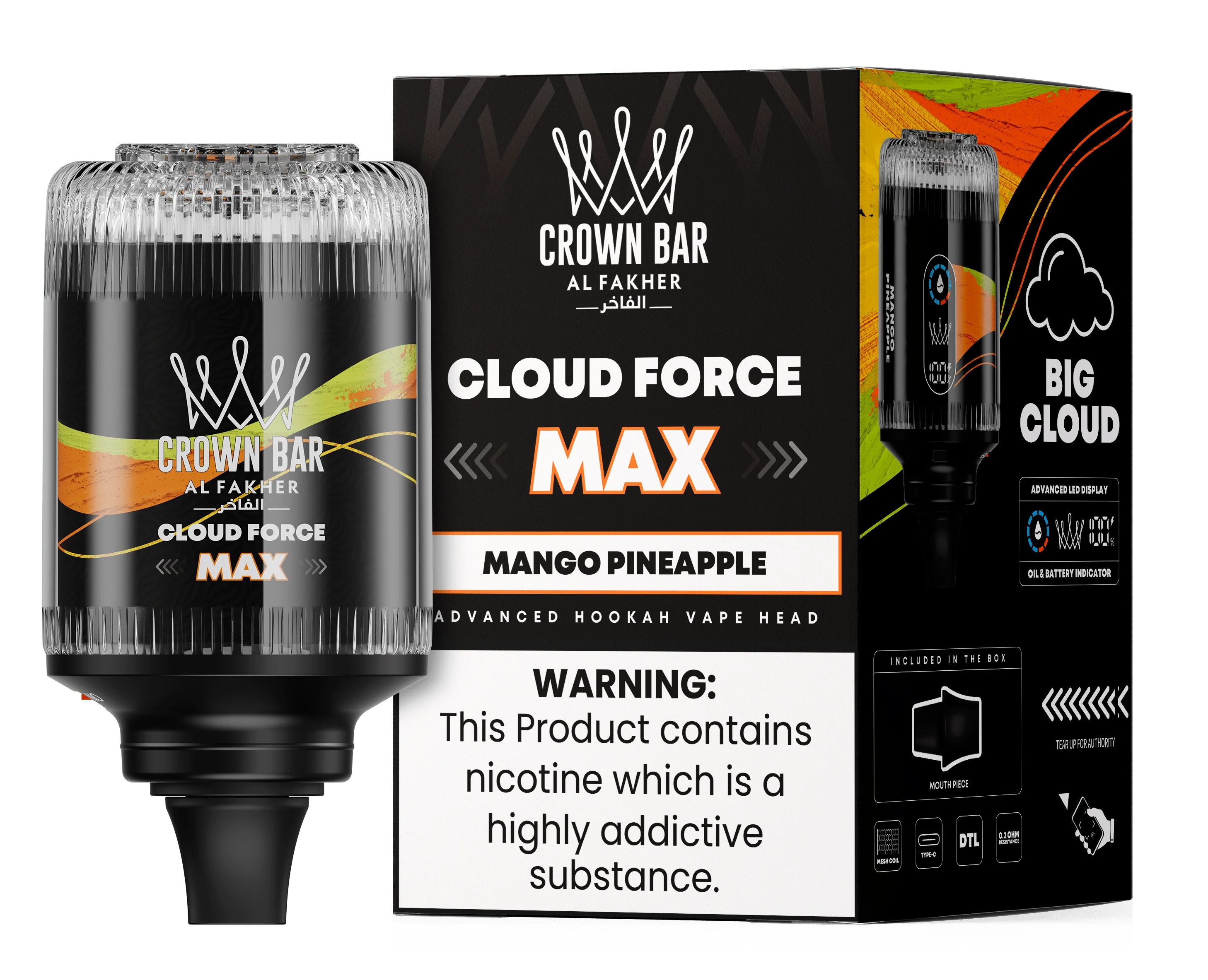 AL FAKHER CROWN BAR HOOKAH HEAD 50K PUFFS Rising Wholesale Inc. AL FAKHER CROWN BAR HOOKAH HEAD 50K PUFFS Rising Wholesale Inc.