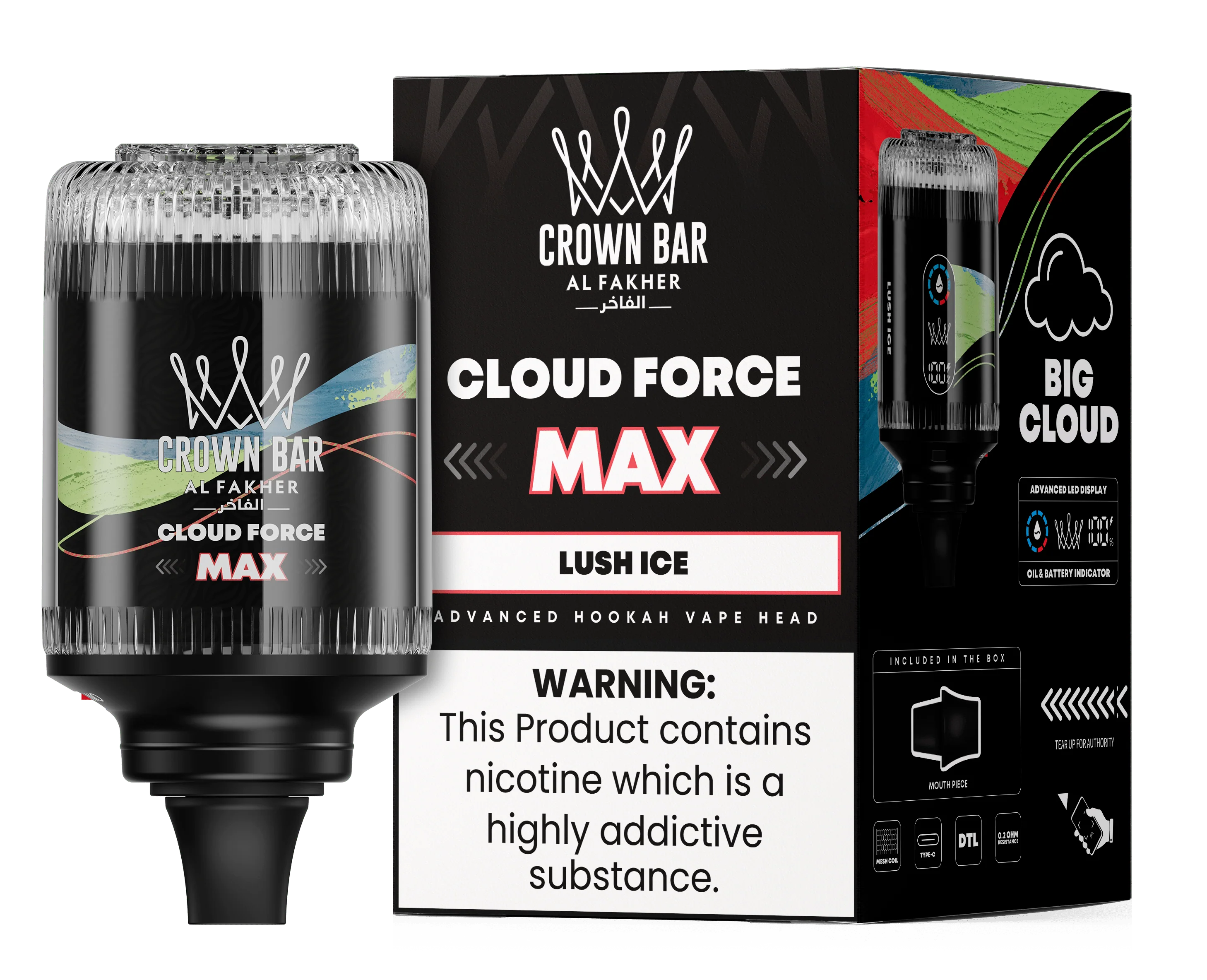 AL FAKHER CROWN BAR HOOKAH HEAD 50K PUFFS