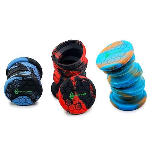 ALIEN APE SILICONE COVERED GLASS JAR