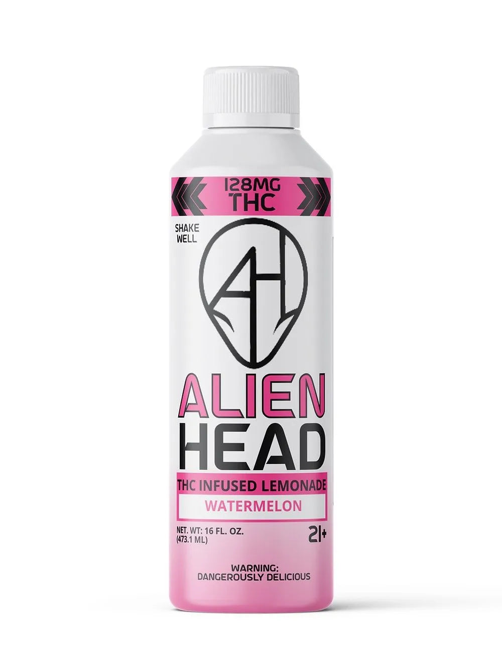 ALIEN HEAD 128MG THC INFUSED LEMONADE 16OZ BOTTLE (4CT/BOX)