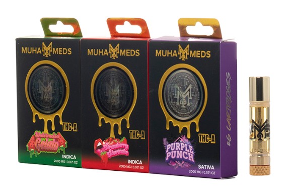 MUHA MEDS 2G THC-A DIAMONDS CARTRIDGE (5CT DISPLAY)