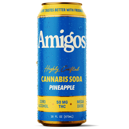 AMIGOS HIGHLY CRAFTED CANNABIS SODA 50MG (4/PACK)