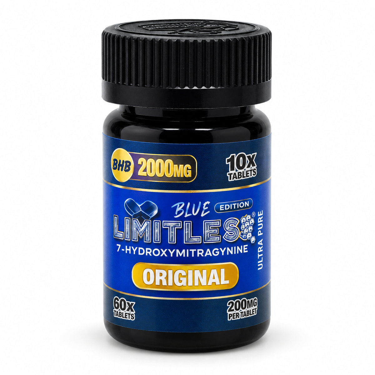 LIMITLESS BLUE EDITION 200MG PER TAB (10CT BOTTLE)