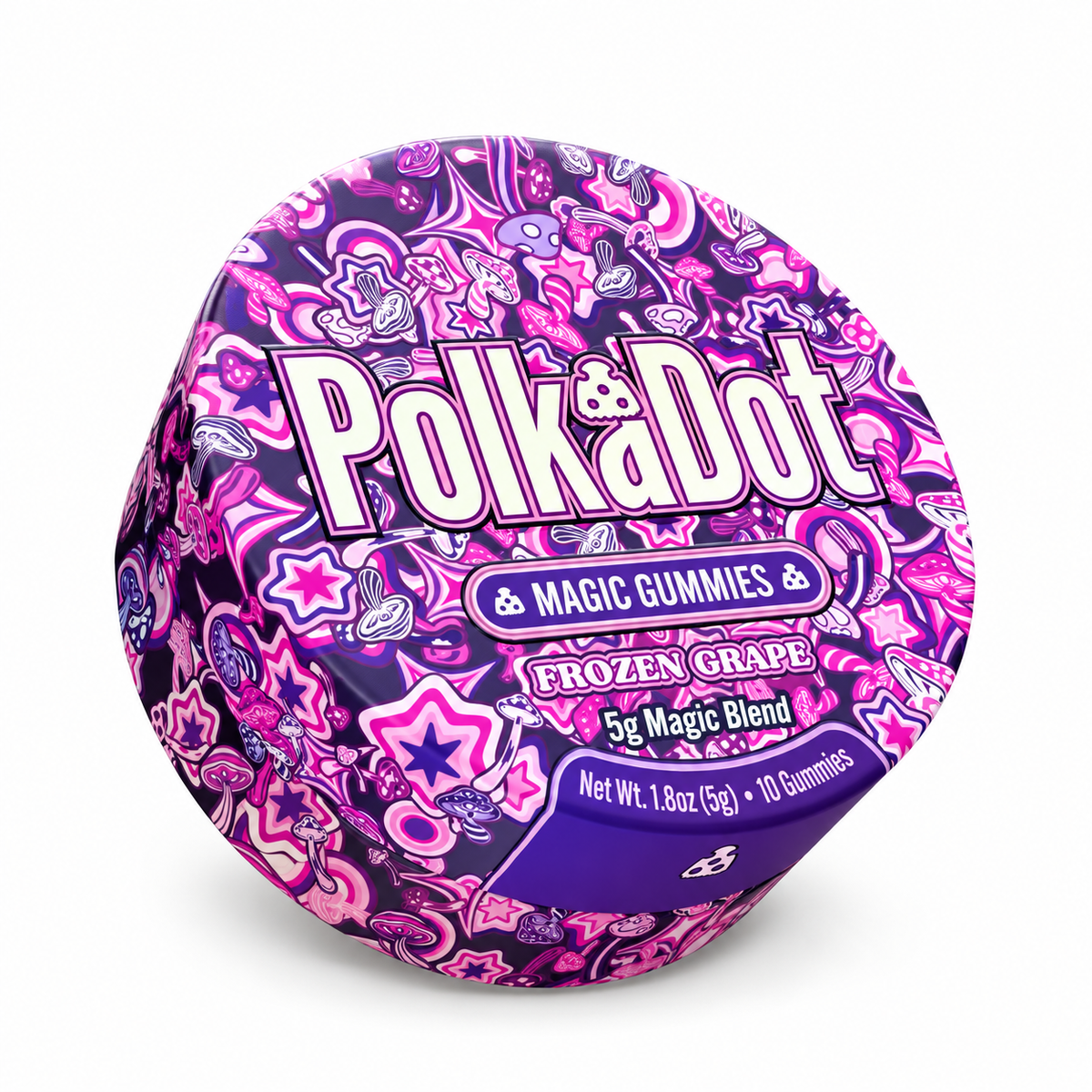 POLKADOT MAGIC MUSHROOM GUMMIES (10CT TIN)