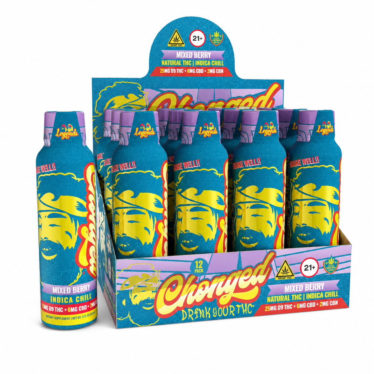 CHEECH & CHONG 35MG THC + CBD + CBN DRINK (12CT BOX)
