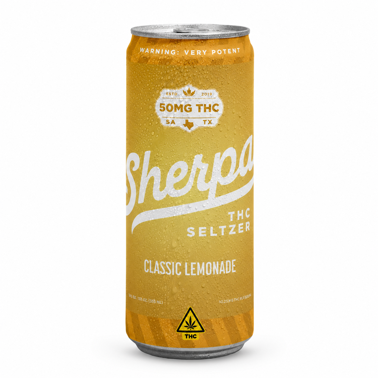 SHERPA 50MG THC SELTZER (4CT PACK)