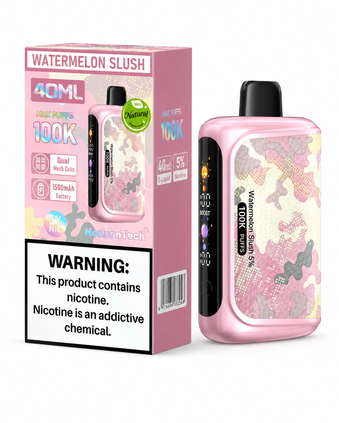 HORIZONTECH 100K PUFFS 5% DISPOSABLE (5CT DISPLAY)