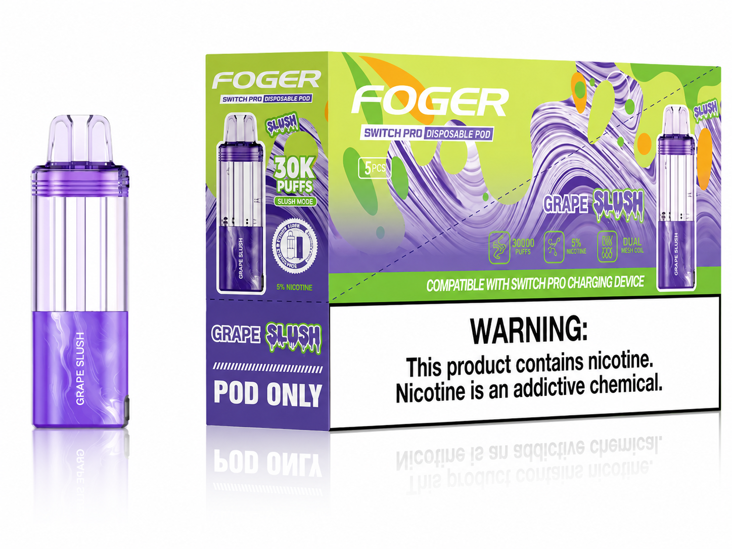 FOGR SWITCH PRO DISPOSABLE POD 30K PUFFS (5CT DISPLAY)