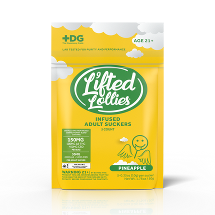 LIFTED LOLLIES D9 THC FULL SPECTRUM LOLLIPOPS (5CT PACK)