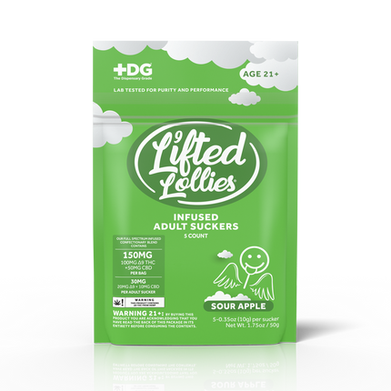 LIFTED LOLLIES D9 THC FULL SPECTRUM LOLLIPOPS (5CT PACK)