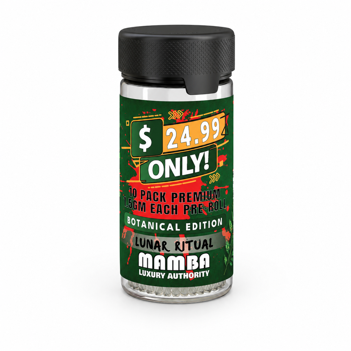 MAMBA RITUAL BOTANICAL 1.5G PRE ROLLS (10CT JAR)