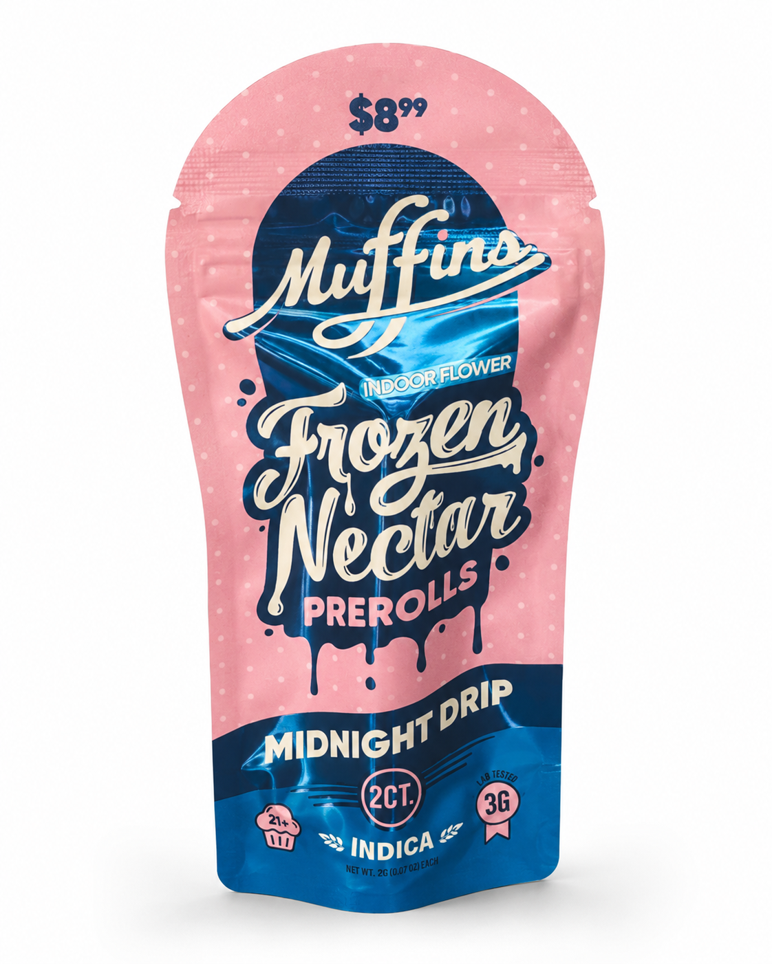 MUFFINS THC-P 1.5 GRAM FROZEN NECTAR PRE-ROLL (2CT PACK)