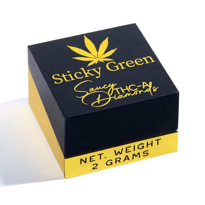 STICKY GREEN SAUCY DIAMOND THC-A 2G DABS