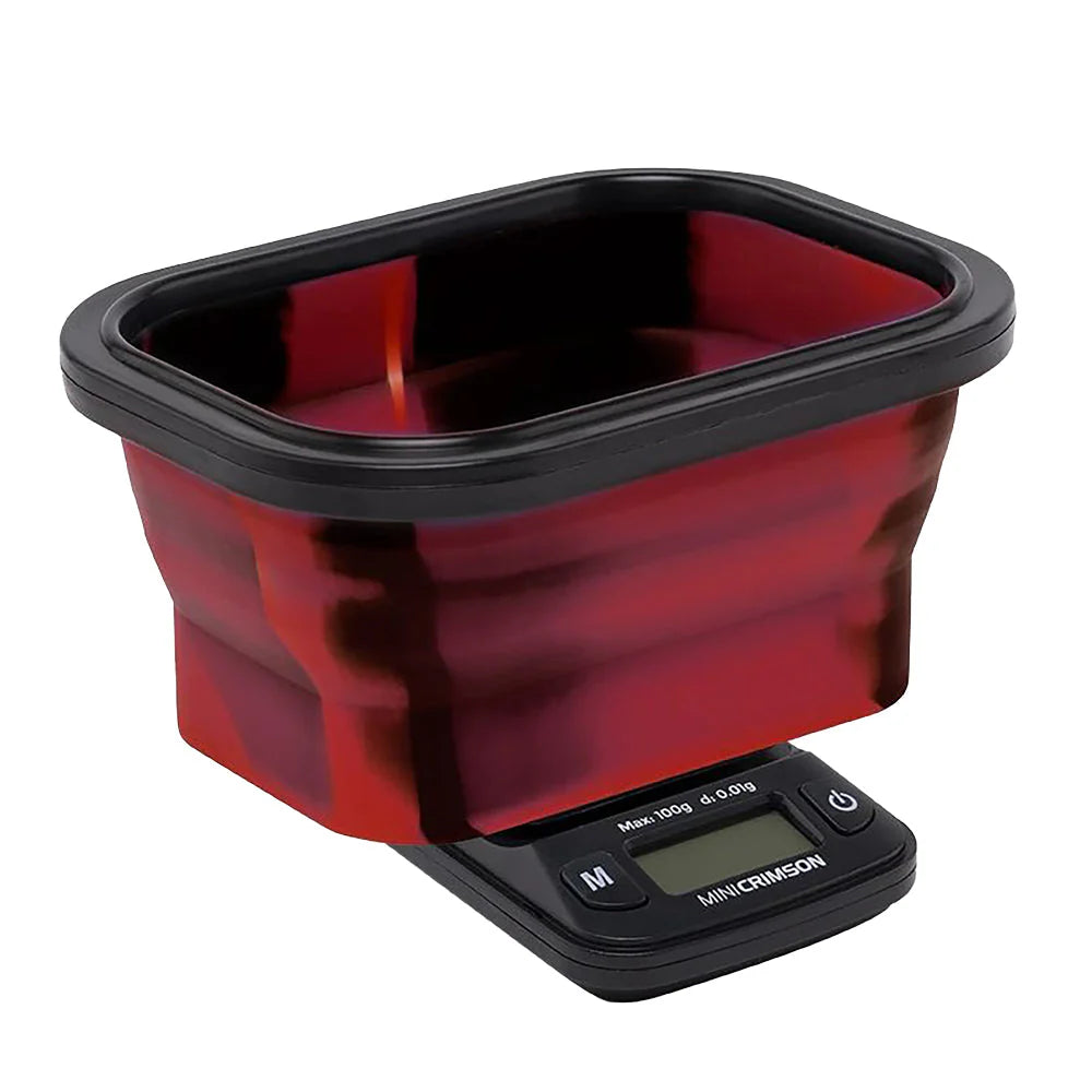 TRUWEIGH MINI CRIMSON SCALE COLLAPSIBLE BOWL 100G X 0.01G