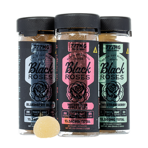 BLACK ROSES BLACK OUT 777MG D9 THCP GUMMIES (20CT JAR)