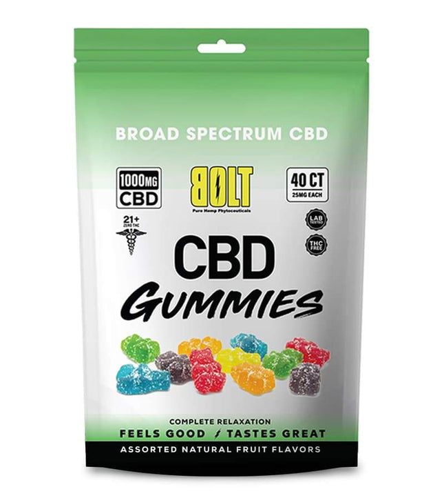 BOLT CBD GUMMY BAG 1000MG 40CT Default Title 785614389252