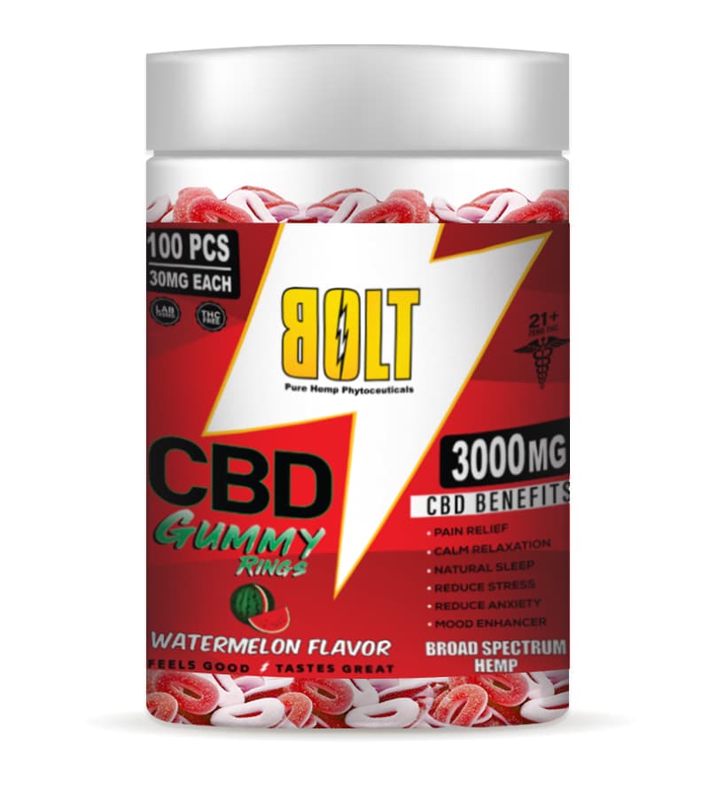 BOLT CBD GUMMY RINGS 2000 MG