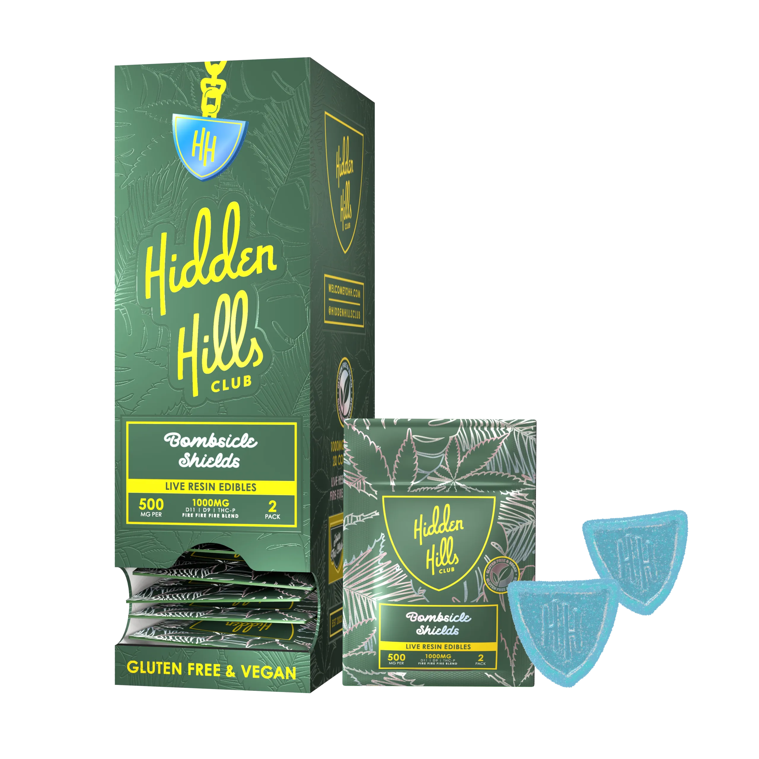 HIDDEN HILLS 1000MG FIRE FIRE FIRE BLEND GUMMY PACK (20PK/BOX)