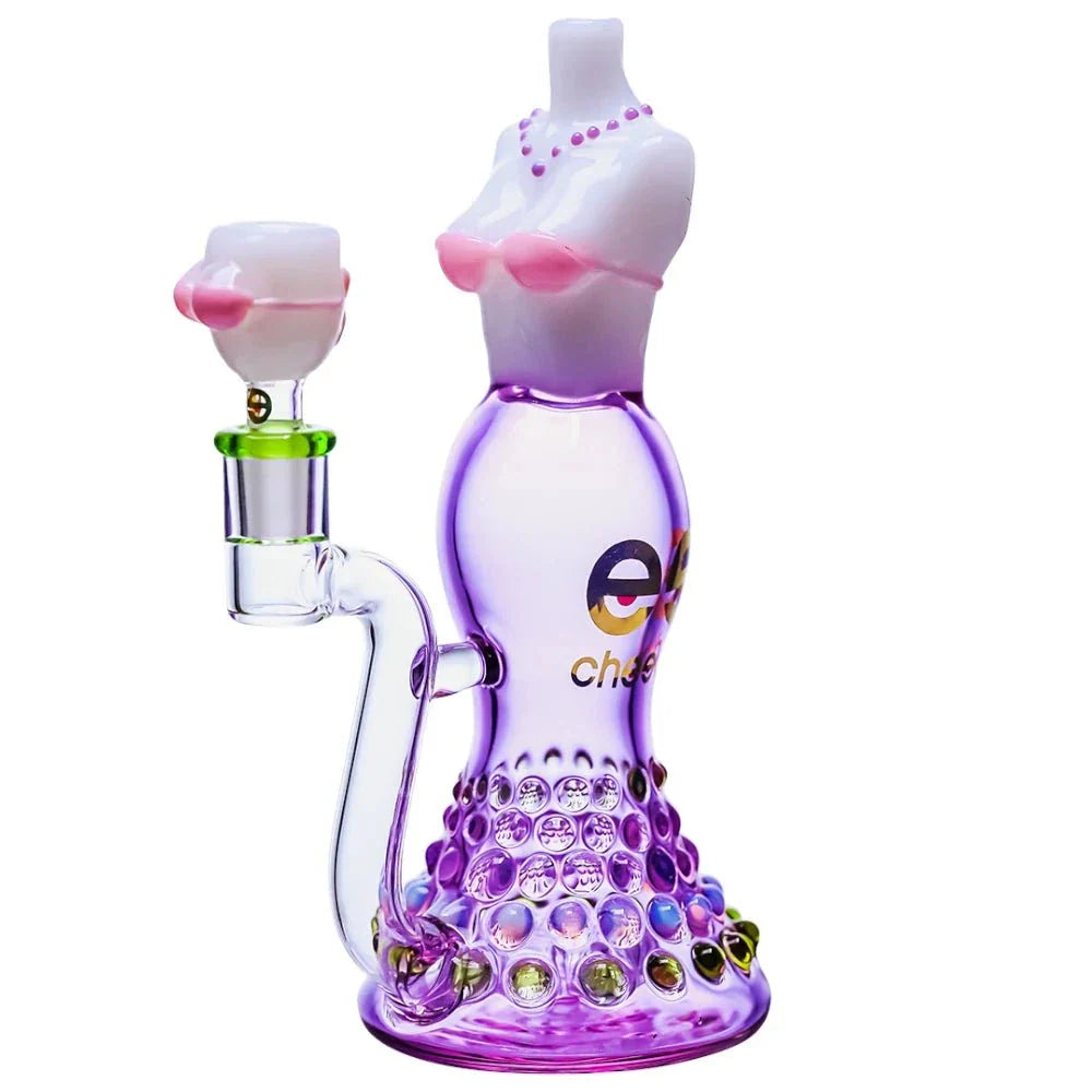 CHEECH GLASS 8.5in "Bikini BombShell" WATER PIPE (CHE-378)