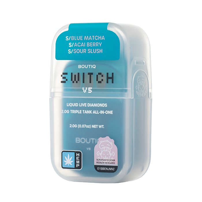 BOUTIQ SWITCH V5 LIQUID LIVE DIAMONDS TRIPLE TANK 2G DISPOSABLE (10CT DISPLAY)