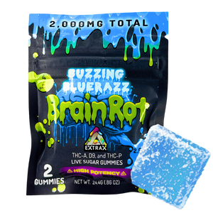 BRAINROT 60000MG THC-A, D9, THC-P GUMMY POUCH BOX (30 POUCHES)