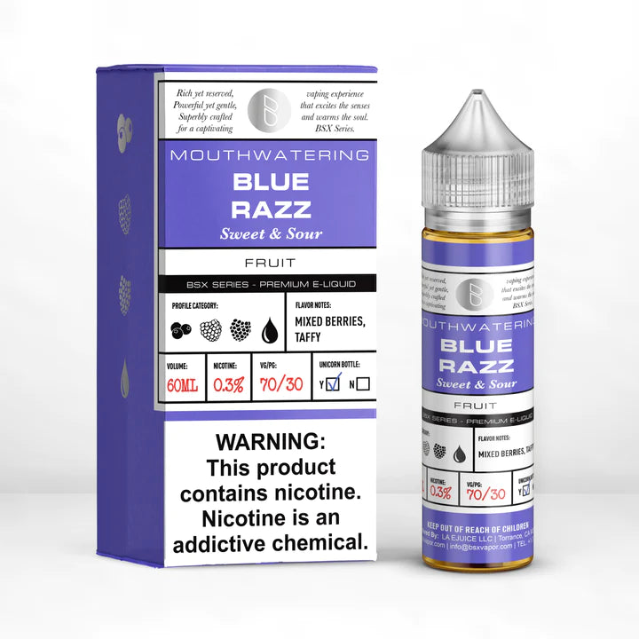BSX SERIES E-LIQUID 60ML - BLUE RAZZ 3MG - E-Juice
