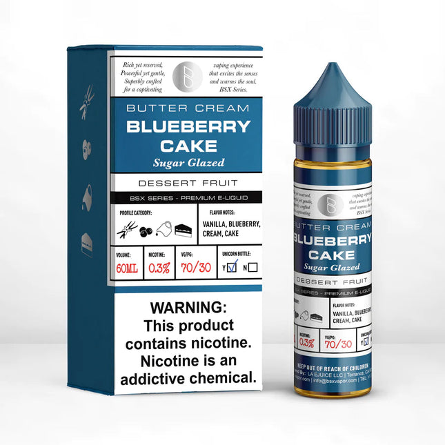 BSX SERIES E-LIQUID 60ML - BLUEBERRY CAKE 3MG - E-Juice