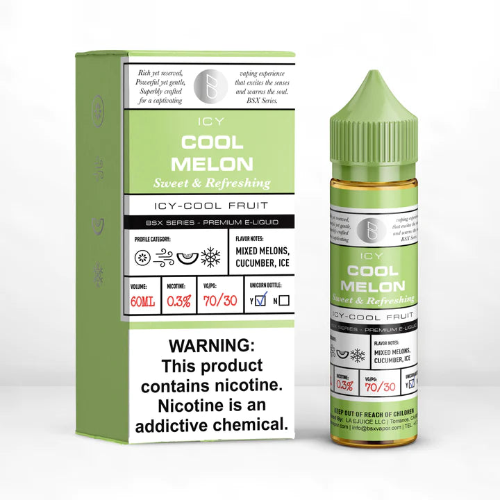 BSX SERIES E-LIQUID 60ML - COOL MELON 3MG - E-Juice