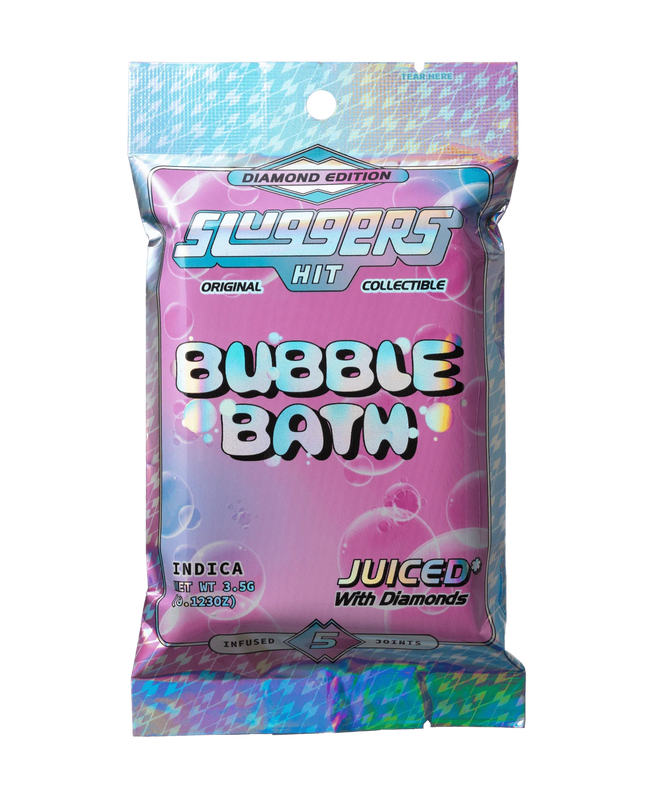 SLUGGERS 0.7G THC-A DIAMOND JUICED PRE ROLL COLLECTIBLES (5CT/PK)