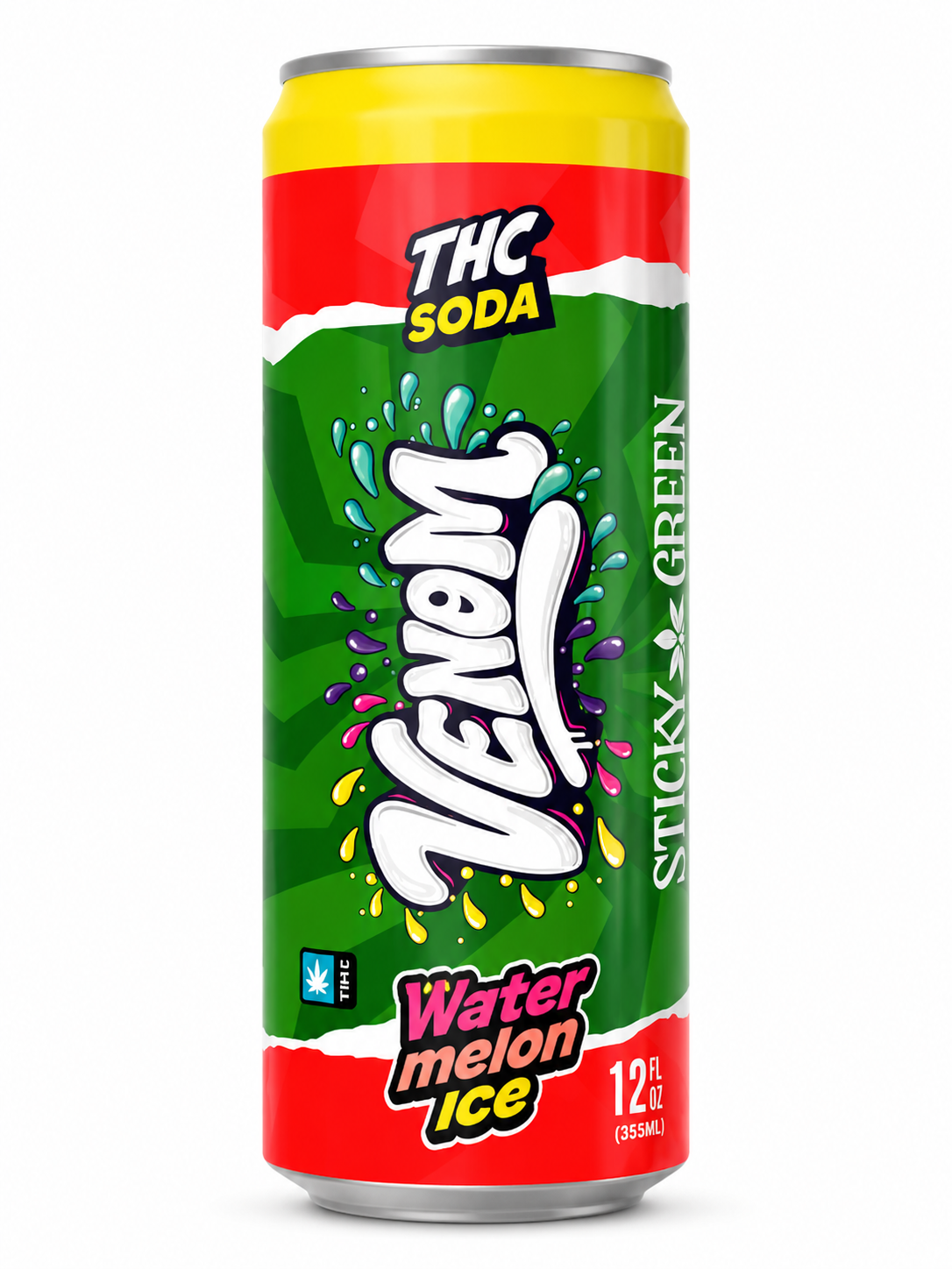 STICKY GREEN 50MG THC INFUSED SODA (4CT PACK)