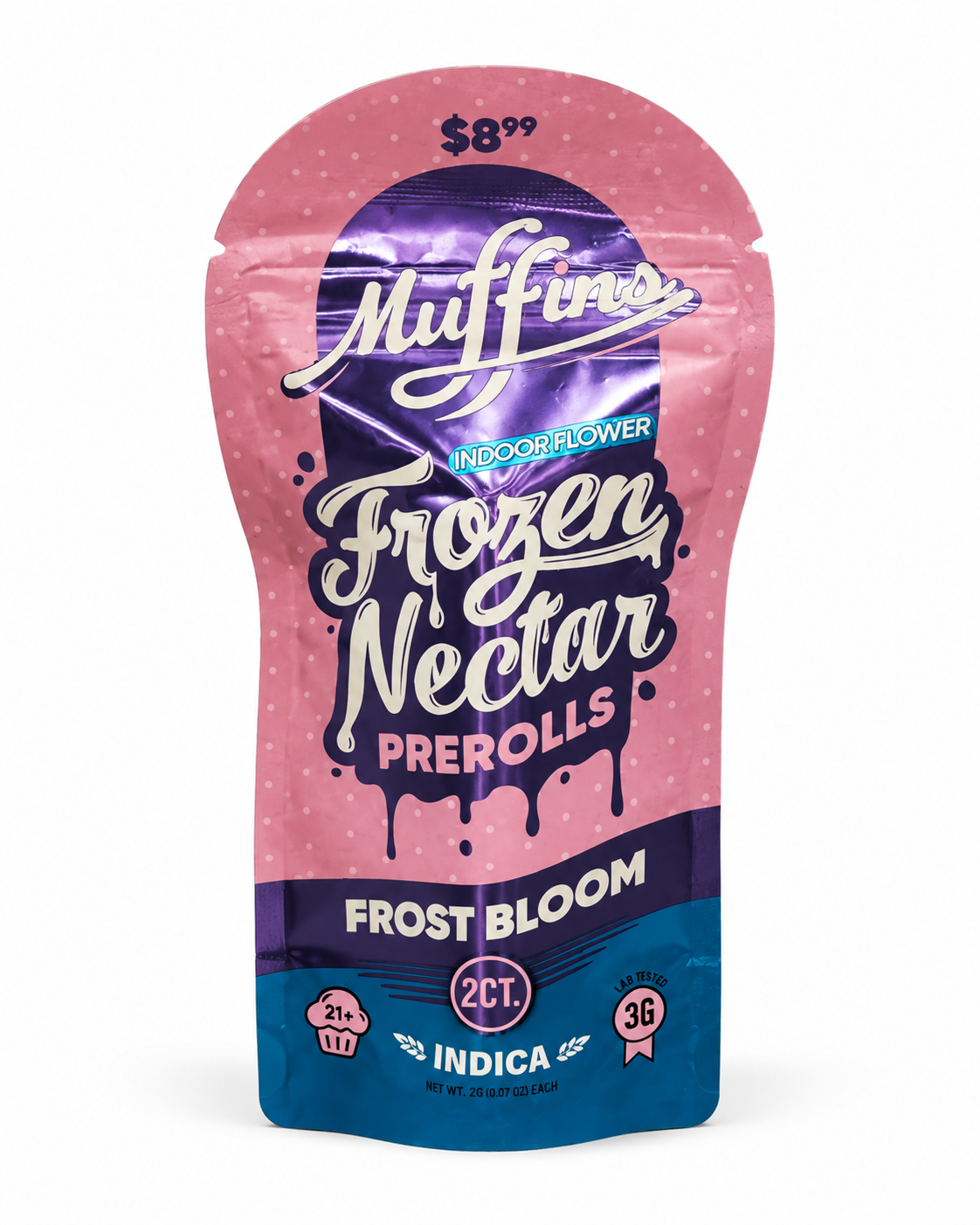 MUFFINS THC-P 1.5 GRAM FROZEN NECTAR PRE-ROLL (2CT PACK)