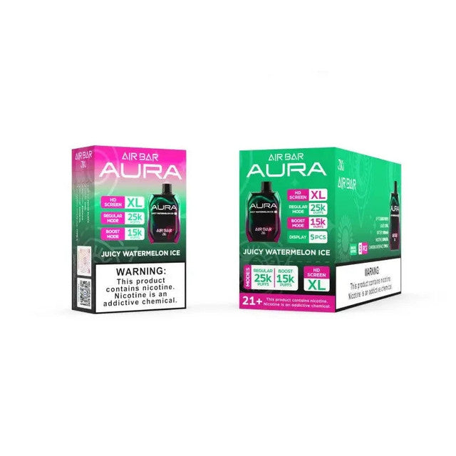 AIRBAR AURA 25K PUFFS 5% HD SCREEN (5CT DISPLAY)