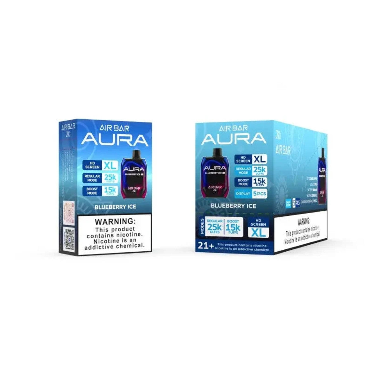 AIRBAR AURA 25K PUFFS 5% HD SCREEN (5CT DISPLAY)